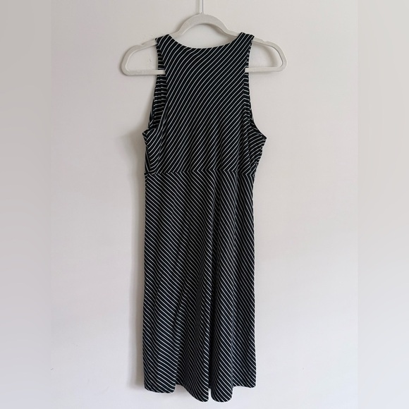 Athleta Santorini Dress - Black with White Stripes Womens Size M - Picture 5 of 9